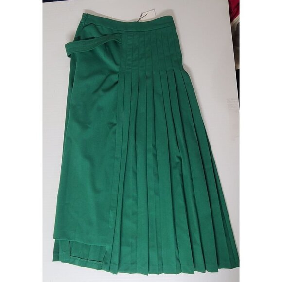 ZARA PLEATED SKIRT WITH BELT - LIMITED EDITION GREEN SIZE XS | 2586/408 - Picture 7 of 13